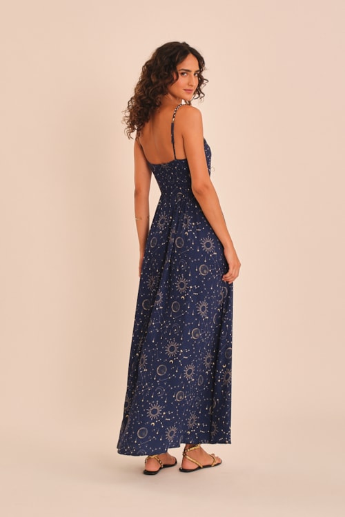 Vestido Cropped Ceu Indigo Estampado - foto 2