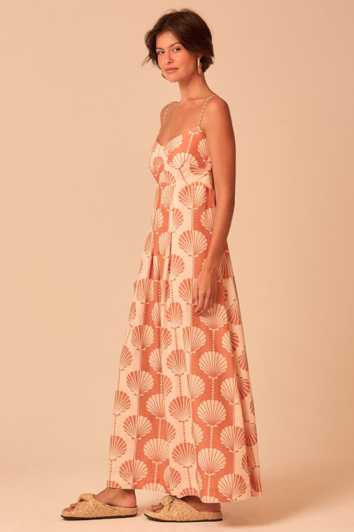 Vestido Cropped Concha Bicolor Estampado - foto 2