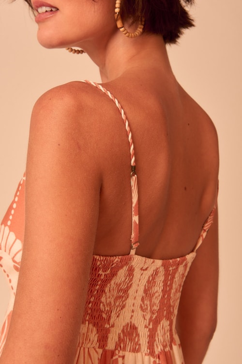 Vestido Cropped Concha Bicolor Estampado - foto 5