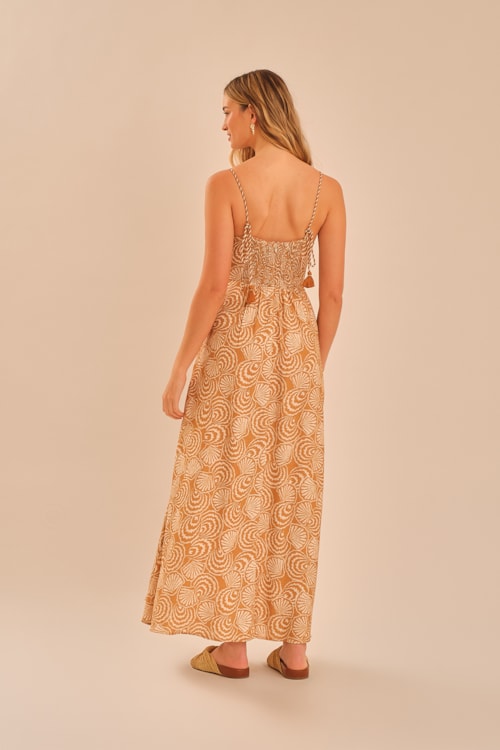 Vestido Cropped Concha Natural Estampado - foto 5