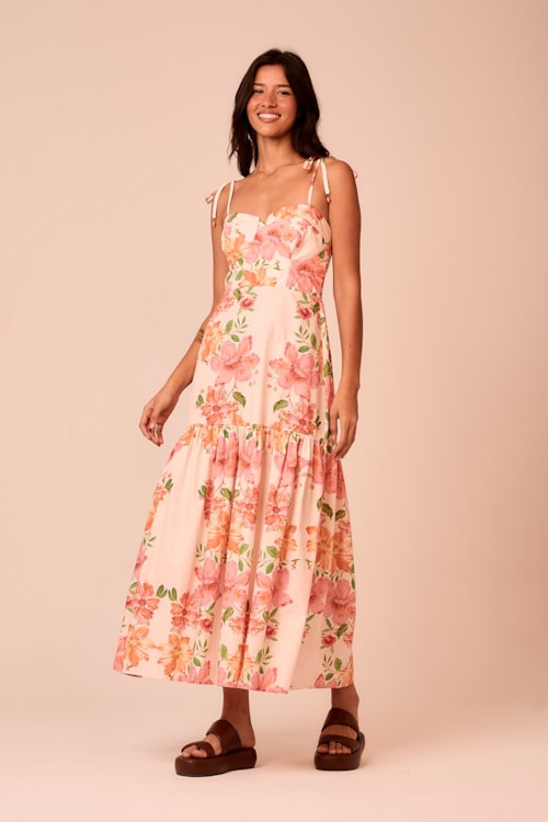 Vestido Cropped Corselet Dolce Vita Estampado - foto 1