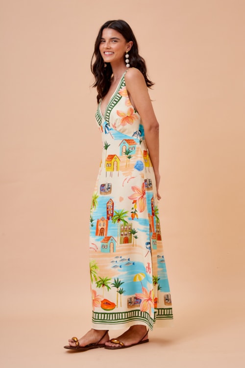 Vestido Cropped Costa Do Mar Estampado - foto 2