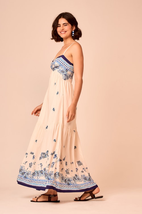 Vestido Cropped Cotidiano Estampado - foto 2