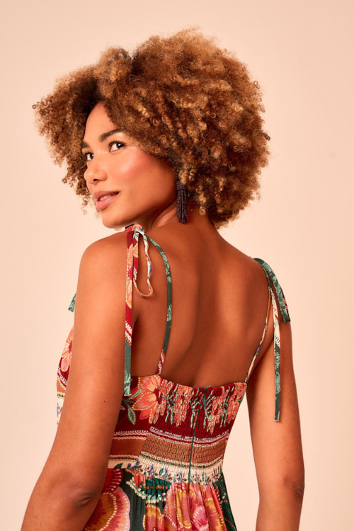 Vestido Cropped Delicadeza Da Floresta Estampado - foto 5