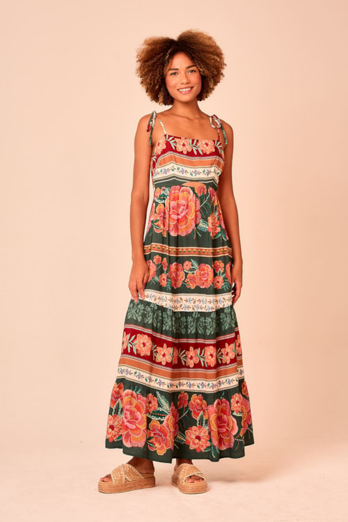 Vestido Cropped Delicadeza Da Floresta Estampado - foto 4