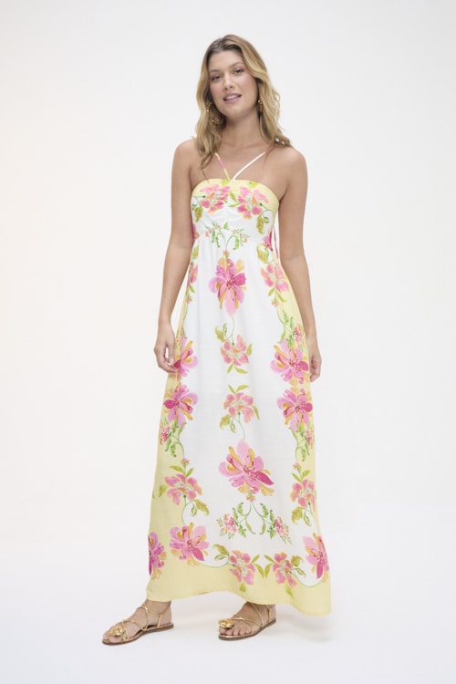 Vestido Cropped Delicato Estampado - foto 4