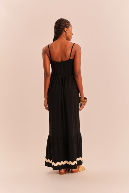Vestido Cropped Detalhe Sianinha Preto - foto 4
