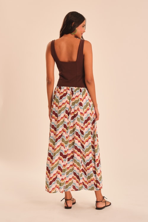 Vestido Cropped Dunas Estampado - foto 4