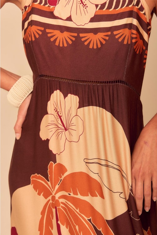Vestido Cropped Entardecer Estampado - foto 4