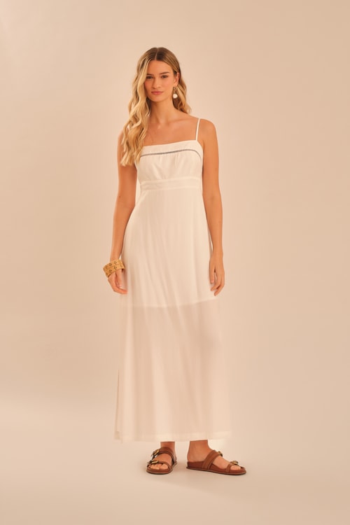 Vestido Cropped Entremeios Off - foto 1