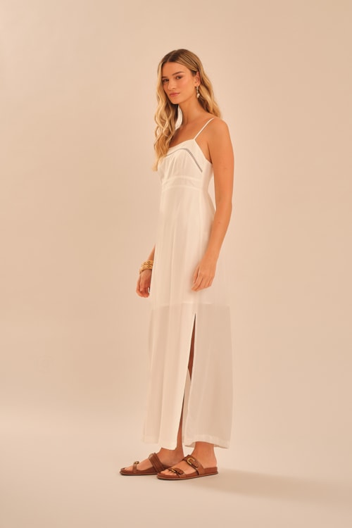 Vestido Cropped Entremeios Off - foto 4