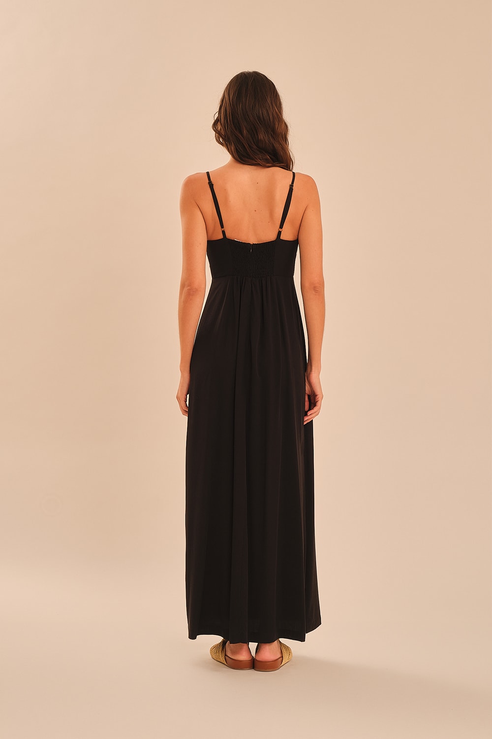 Vestido Cropped Entremeios Preto