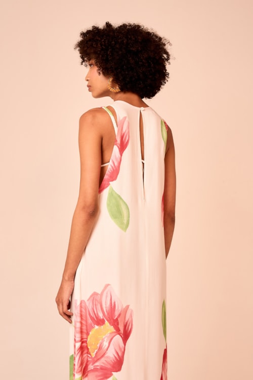 Vestido Cropped Estampa Belle Estampado - foto 4