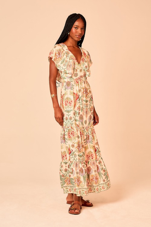 Vestido Cropped Estampa Selva Estampado - foto 3