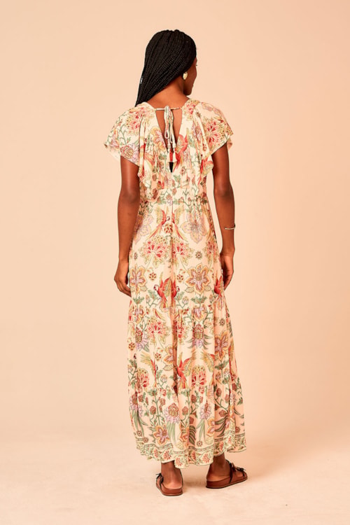 Vestido Cropped Estampa Selva Estampado - foto 5