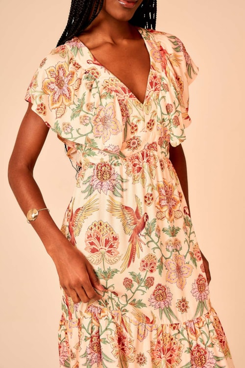Vestido Cropped Estampa Selva Estampado - foto 4