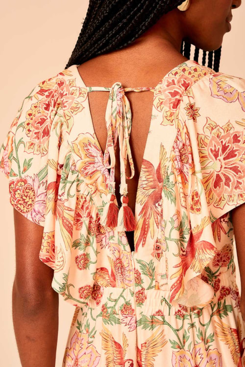 Vestido Cropped Estampa Selva Estampado - foto 6