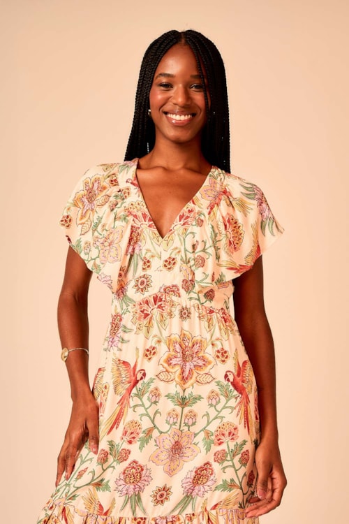 Vestido Cropped Estampa Selva Estampado - foto 2