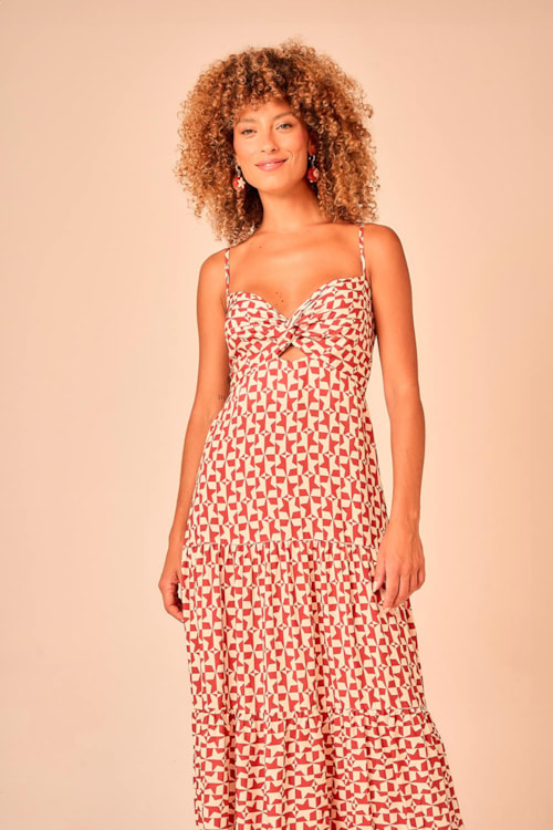 Vestido Cropped Estrelada Estampado - foto 2