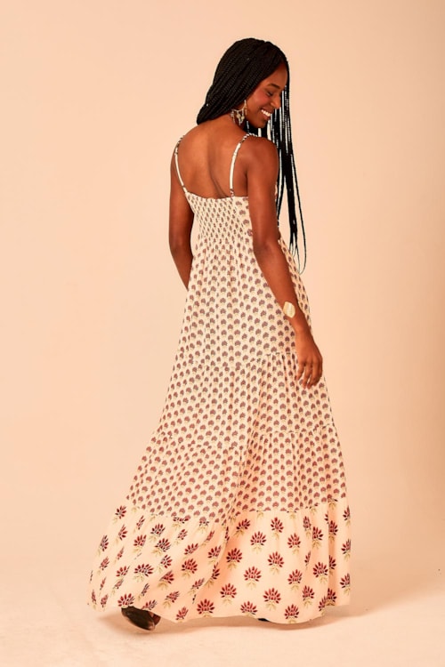 Vestido Cropped Flor Batik Estampado - foto 2
