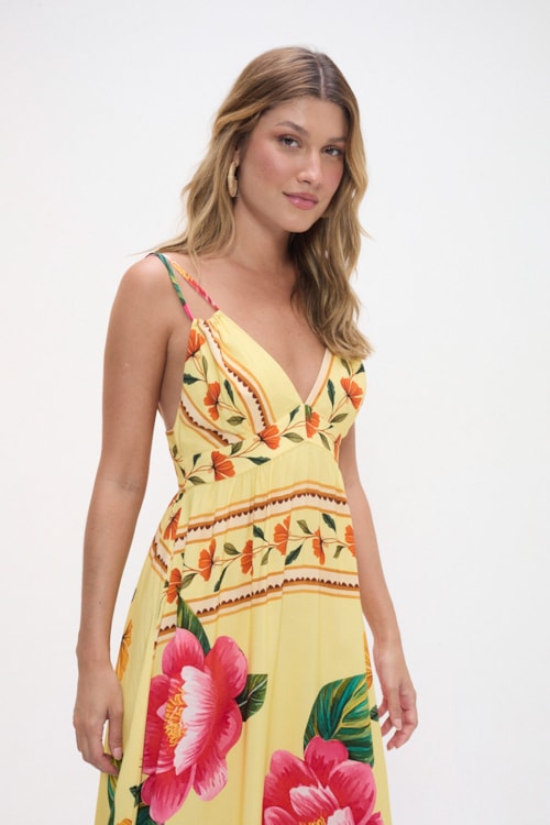 Vestido Cropped Flora Estampado - foto 3