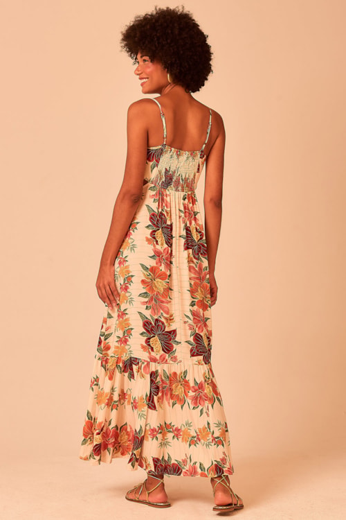 Vestido Cropped Floral Batik Estampado - foto 4