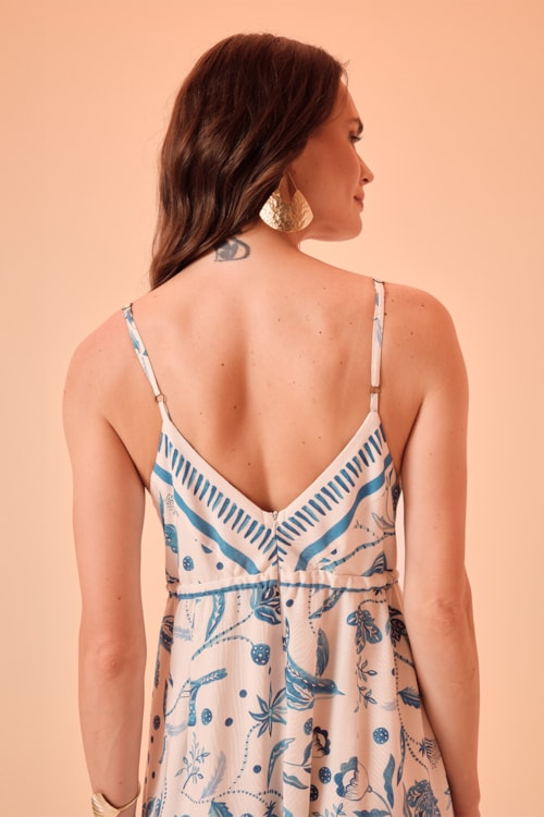 Vestido Cropped Floral Brisa Estampado - foto 6