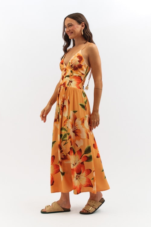 Vestido Cropped Floral Encanto Estampado - foto 3