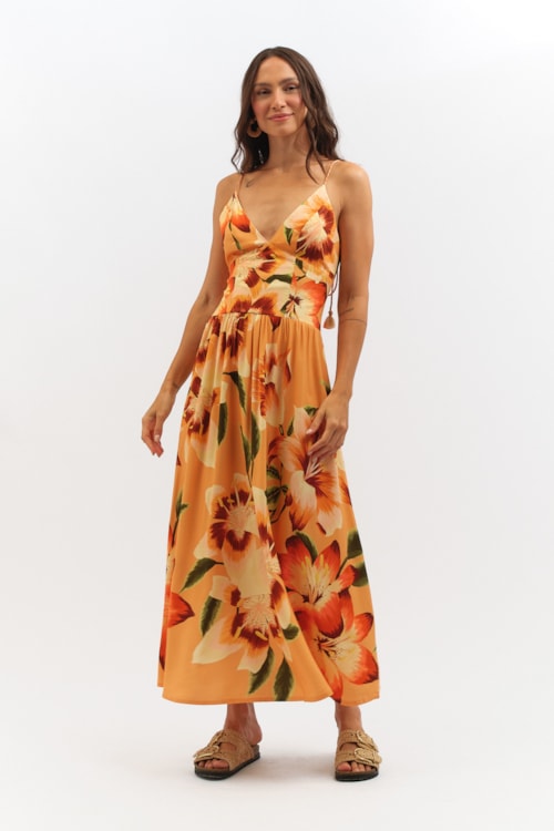 Vestido Cropped Floral Encanto Estampado - foto 1