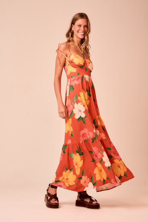 Vestido Cropped Floral Fiore Estampado - foto 2
