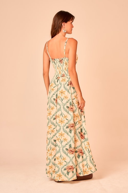 Vestido Cropped Floral Lotus Estampado - foto 6