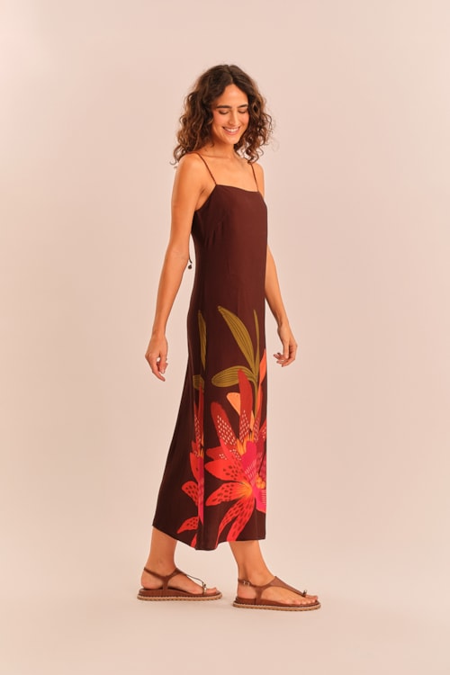 Vestido Cropped Floral Magnolia Estampado - foto 4