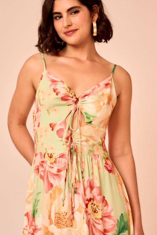 Vestido Cropped Floral Napoli Estampado - foto 4