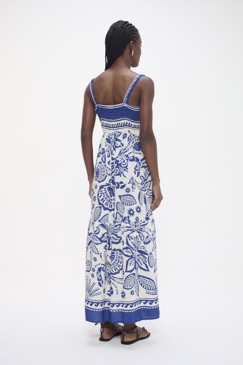 Vestido Cropped Floral Nautico Estampado - foto 3