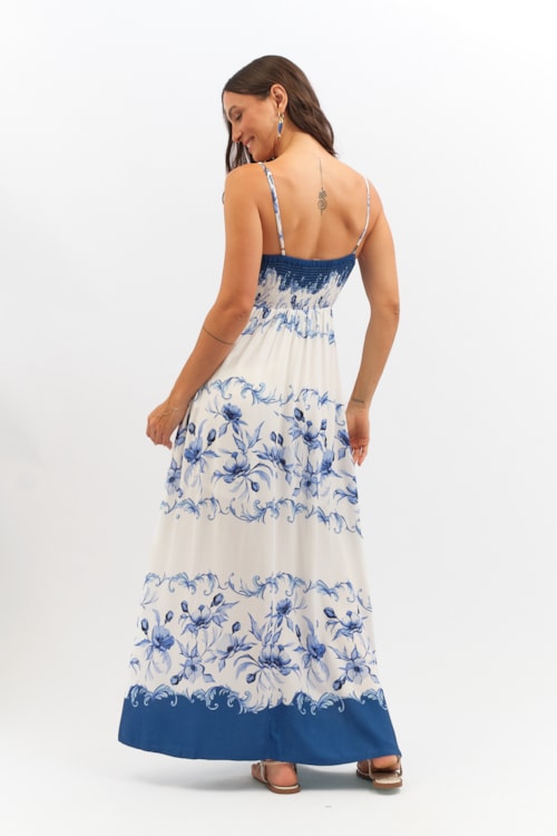 Vestido Cropped Floral Oceano Estampado - foto 5