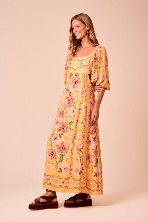 Vestido Cropped Floral Positano Estampado - foto 2