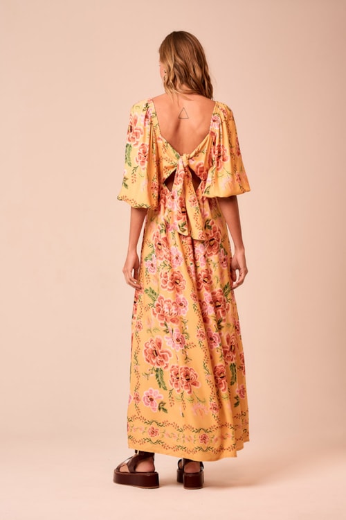 Vestido Cropped Floral Positano Estampado - foto 3