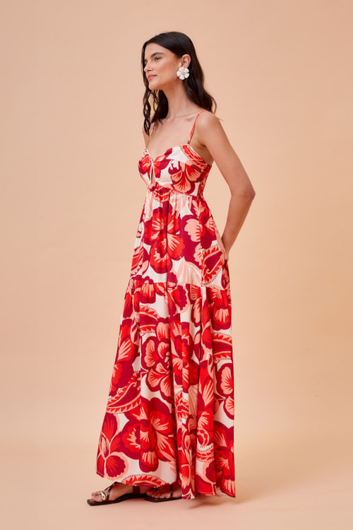 Vestido Cropped Floral Rubi Estampado - foto 2