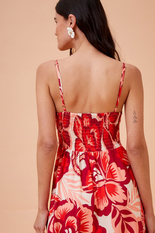 Vestido Cropped Floral Rubi Estampado - foto 4