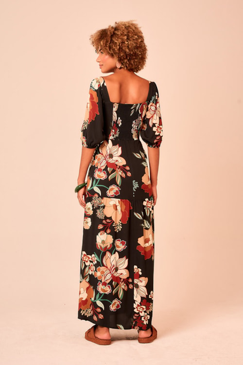 Vestido Cropped Floral Selva Estampado - foto 3