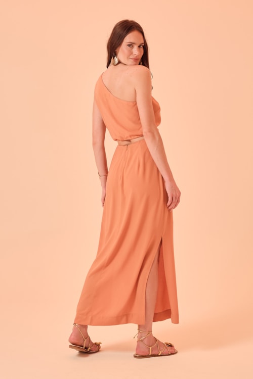 Vestido Cropped Harmonia Laranja - foto 5