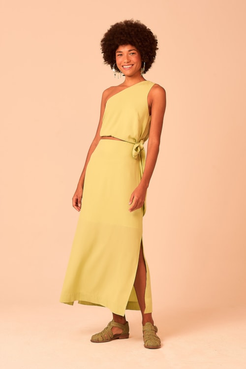 Vestido Cropped Harmonia Verde - foto 4