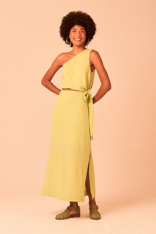 Vestido Cropped Harmonia Verde - foto 3