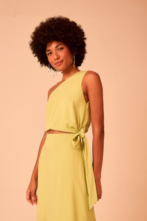 Vestido Cropped Harmonia Verde - foto 1