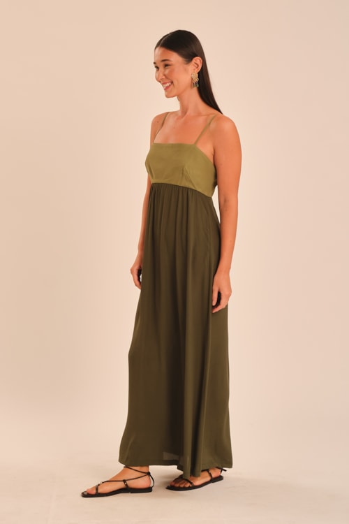 Vestido Cropped Hortela Bicolor - foto 3