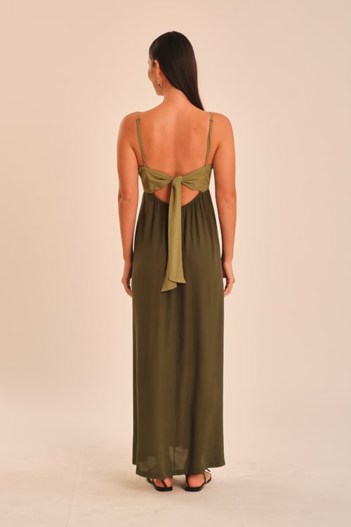 Vestido Cropped Hortela Bicolor - foto 5