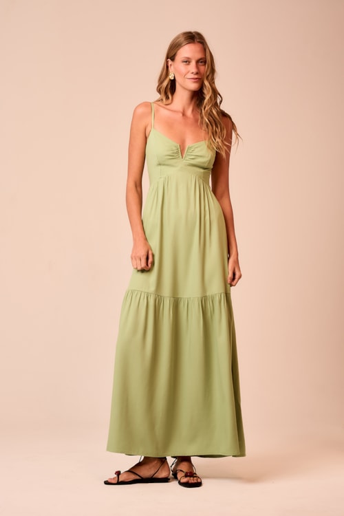 Vestido Cropped Iris Verde Mint - foto 1
