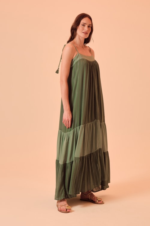 Vestido Cropped Jade Verde - foto 3