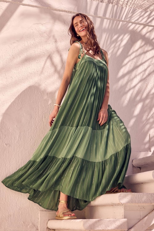 Vestido Cropped Jade Verde - foto 1