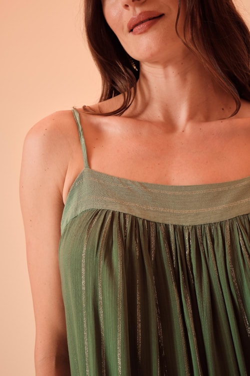Vestido Cropped Jade Verde - foto 4